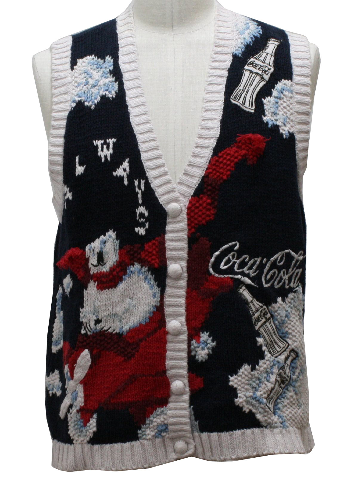 Detail Coca Cola Polar Bear Christmas Sweater Nomer 29