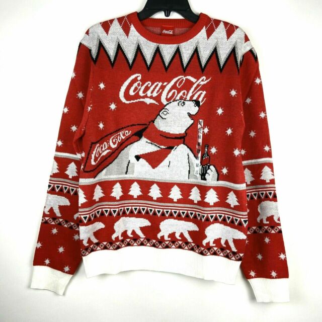 Detail Coca Cola Polar Bear Christmas Sweater Nomer 8