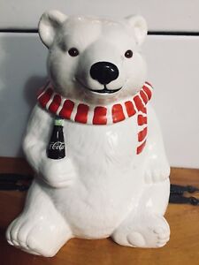 Detail Coca Cola Polar Bear Cookie Jar Nomer 4