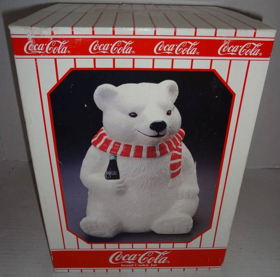 Detail Coca Cola Polar Bear Cookie Jar Nomer 57