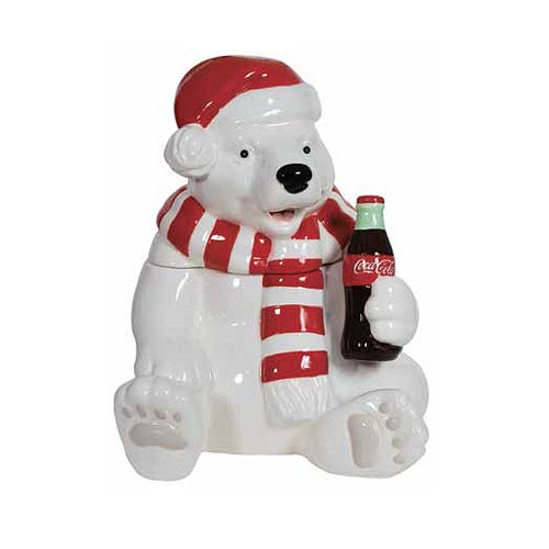 Detail Coca Cola Polar Bear Cookie Jar Nomer 9