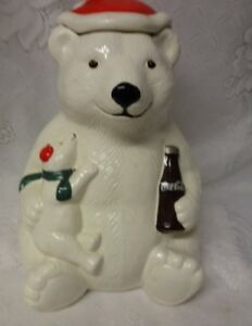 Detail Coca Cola Polar Bear Cookie Jars Nomer 4