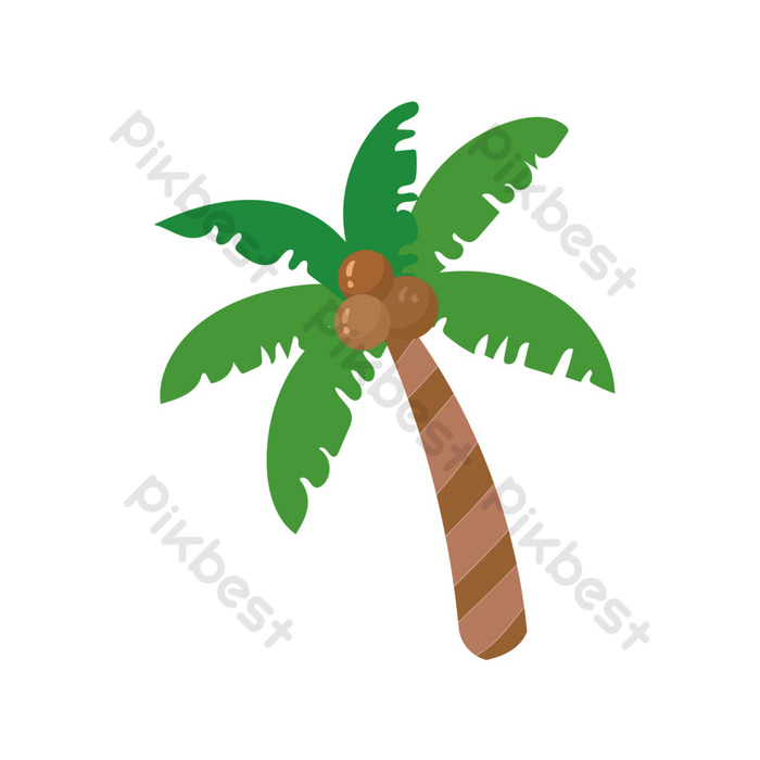 Detail Coconut Tree Vector Free Download Nomer 54