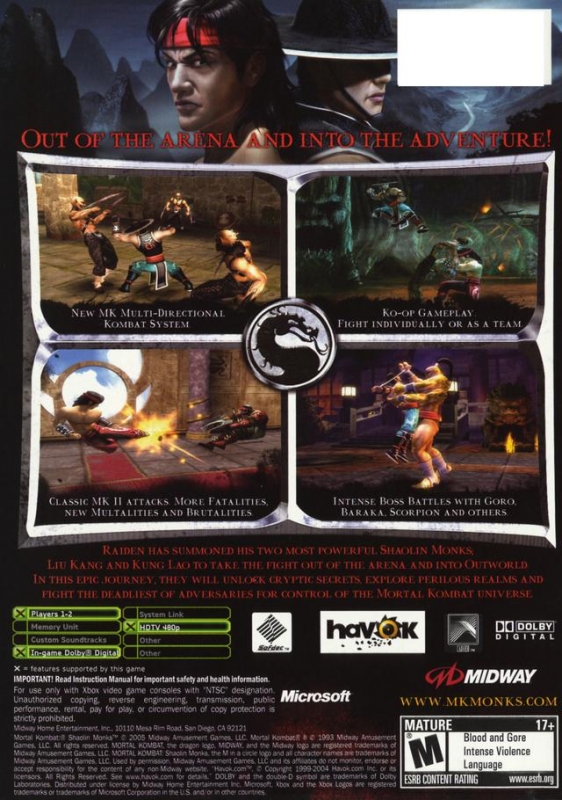 Detail Code Mortal Kombat Shaolin Monks Ps2 Nomer 40