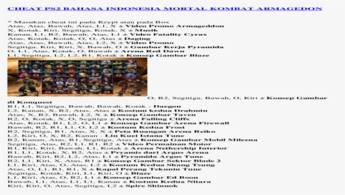 Detail Code Mortal Kombat Shaolin Monks Ps2 Nomer 9