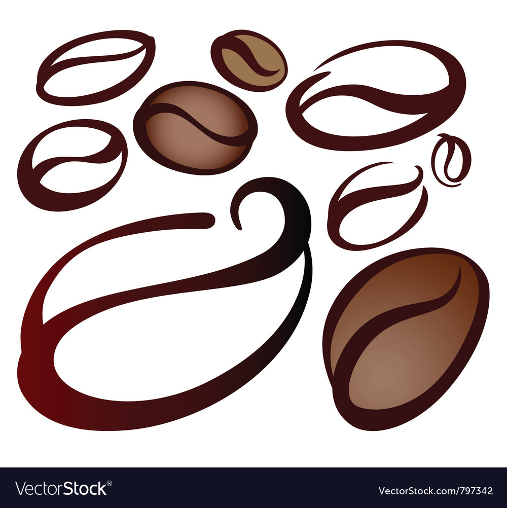 Detail Coffee Bean Vector Free Nomer 7