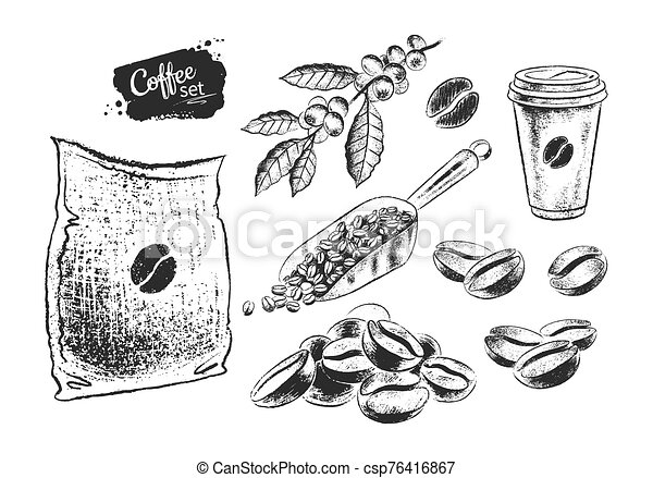 Detail Coffee Beans Clipart Black And White Nomer 46
