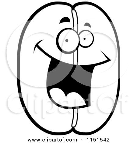 Detail Coffee Beans Clipart Black And White Nomer 47