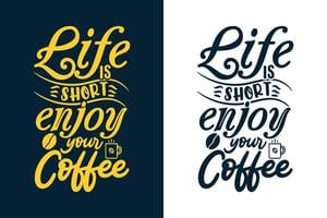 Detail Coffee Quotes Vector Nomer 4