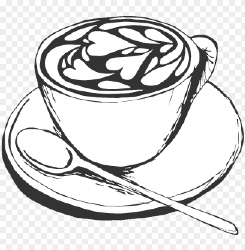 Detail Coffee Sketch Png Nomer 5