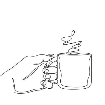 Detail Coffee Sketch Png Nomer 8