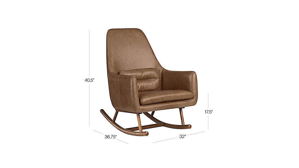 Detail Cognac Rocking Chair Nomer 35