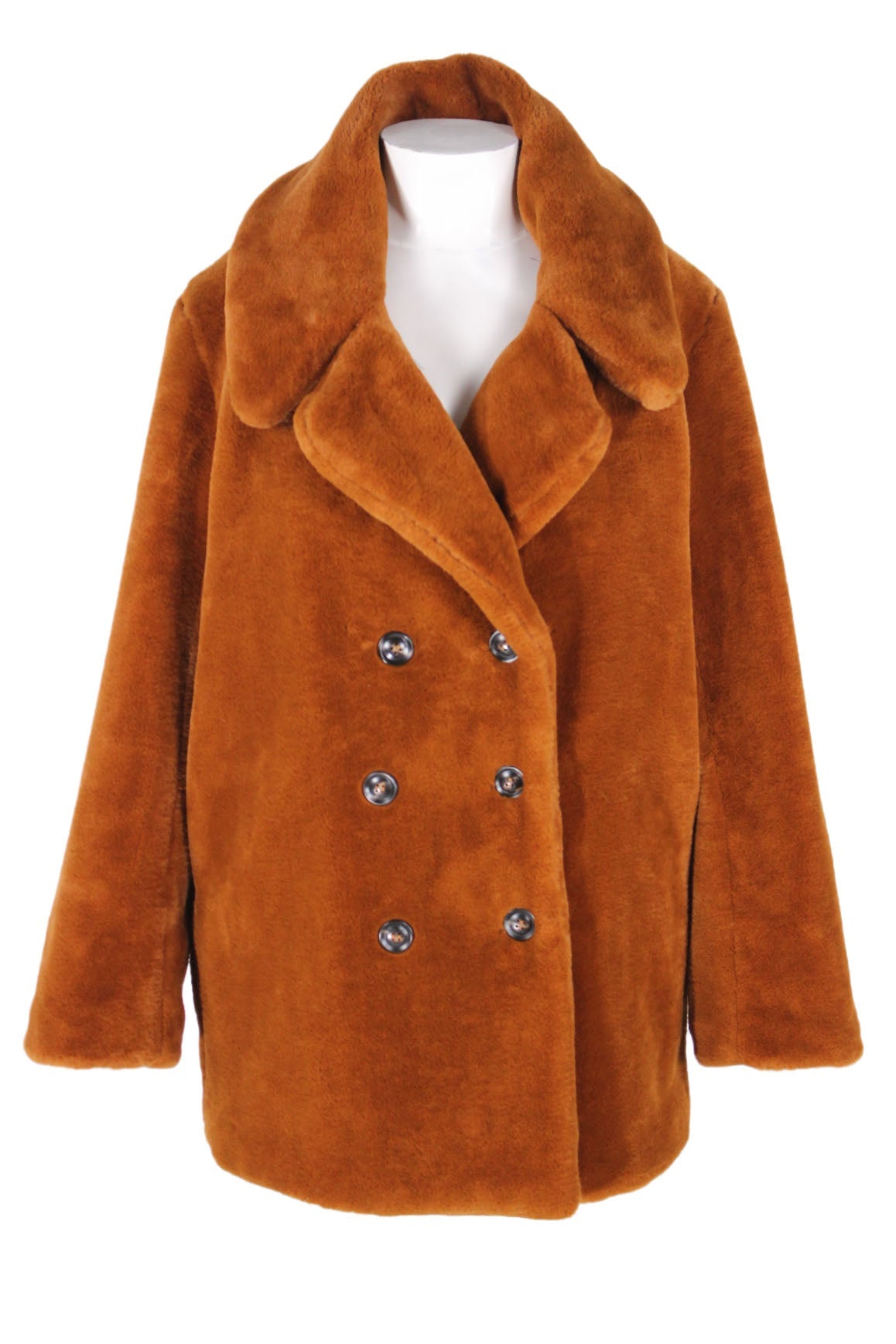 Detail Cognac Teddy Coat Nomer 27