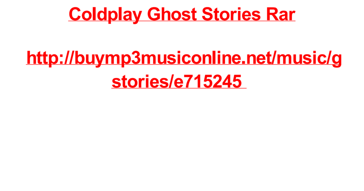 Detail Coldplay Ghost Stories Rar Nomer 6