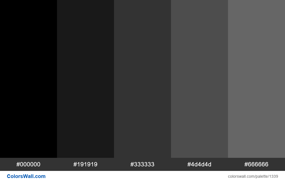 Detail Color Code Black Nomer 7