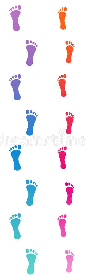 Detail Colored Footprints Clipart Nomer 13