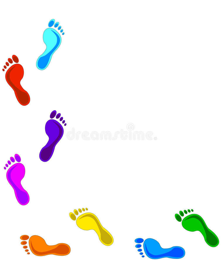 Detail Colored Footprints Clipart Nomer 17