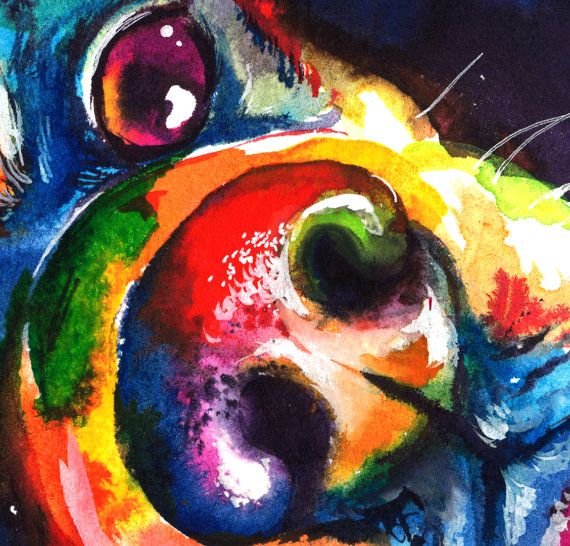 Detail Colorful Dachshund Painting Nomer 28