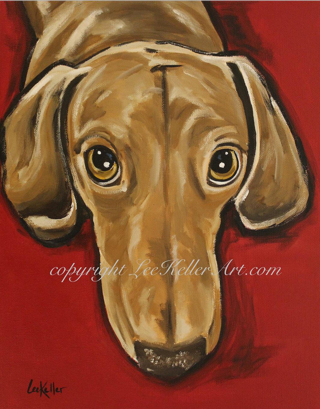 Detail Colorful Dachshund Painting Nomer 52