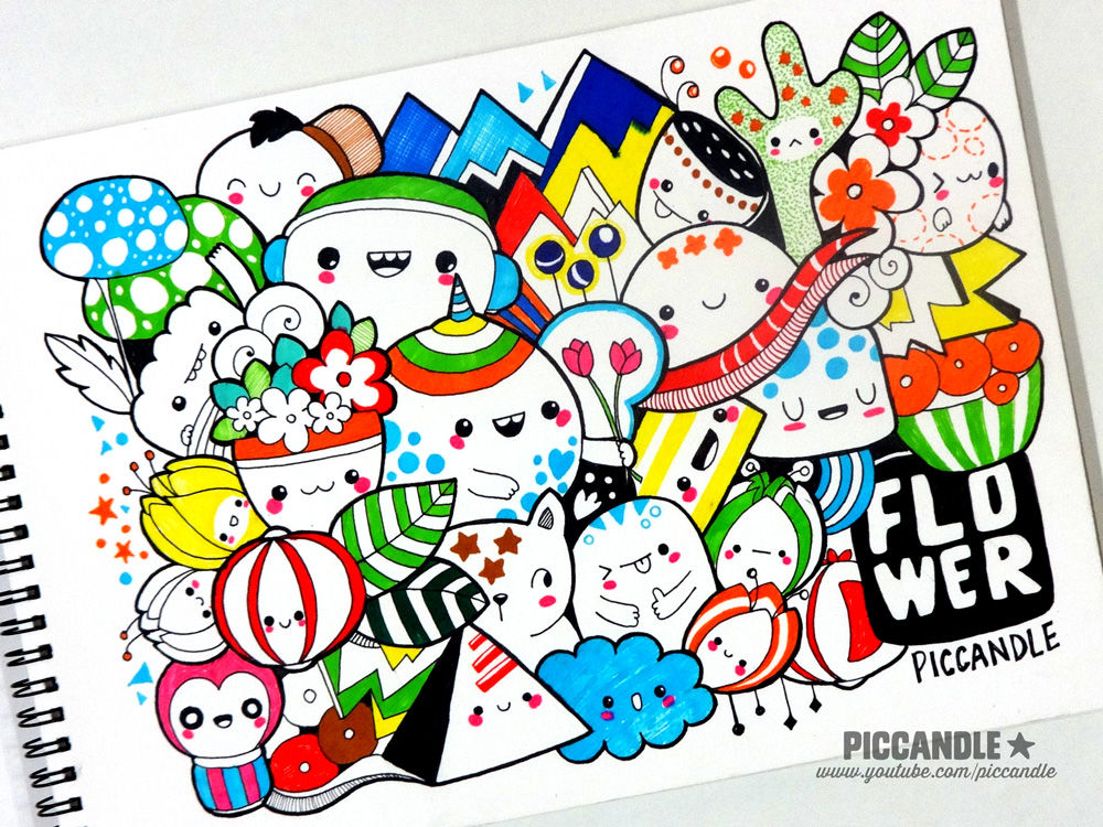 Detail Colorful Doodle Art Nomer 26