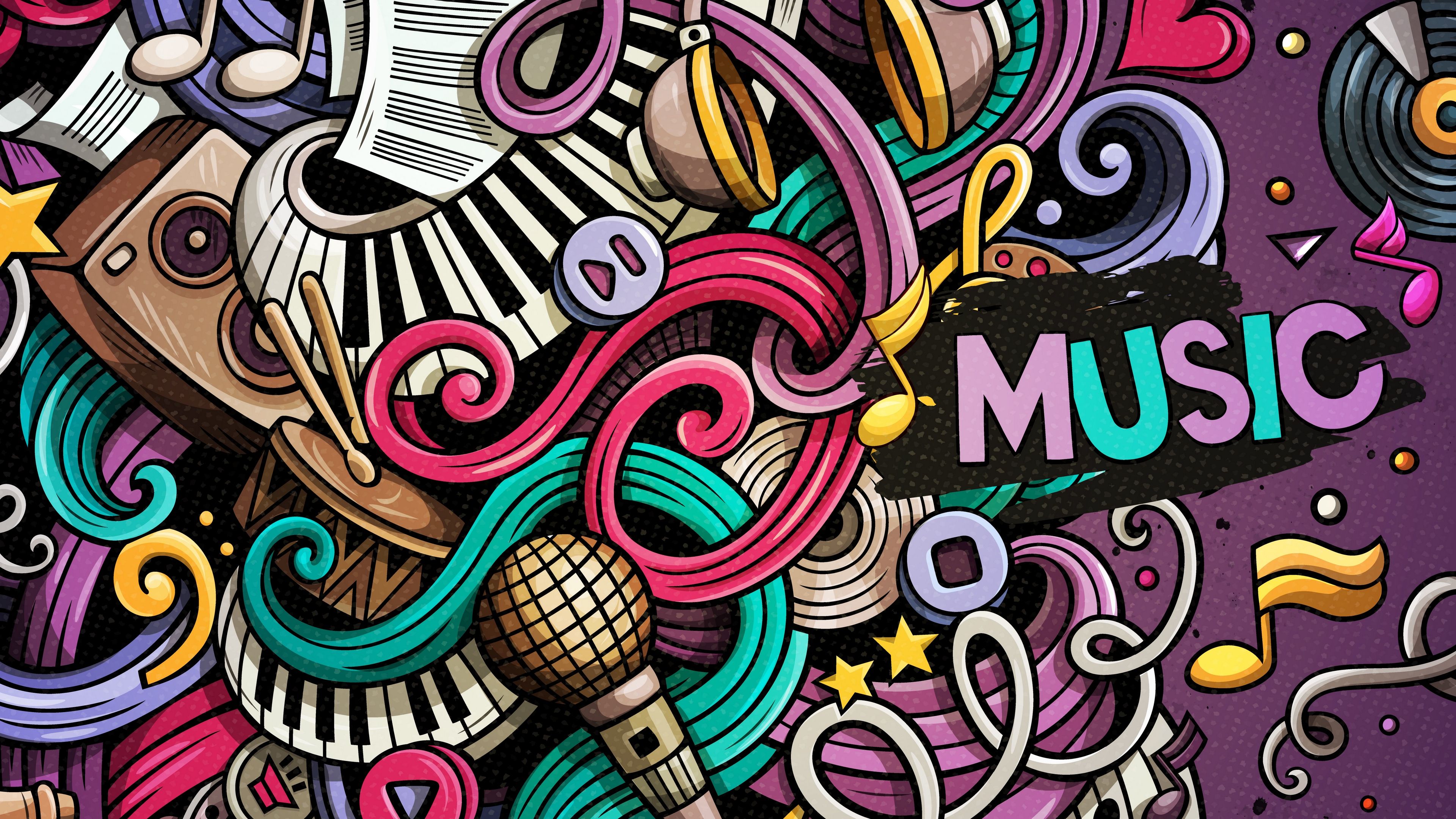 Detail Colorful Doodle Background Nomer 8