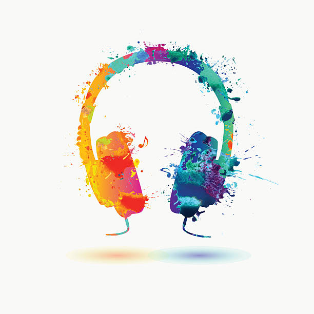 Colorful Headphones Clipart - KibrisPDR