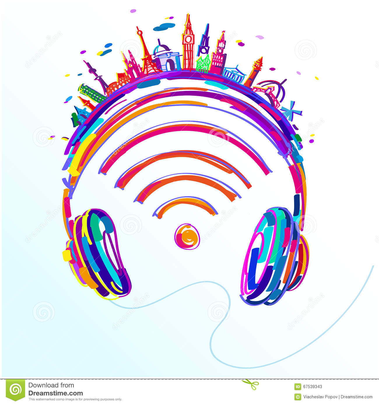 Detail Colorful Headphones Clipart Nomer 11