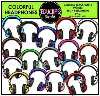 Detail Colorful Headphones Clipart Nomer 17