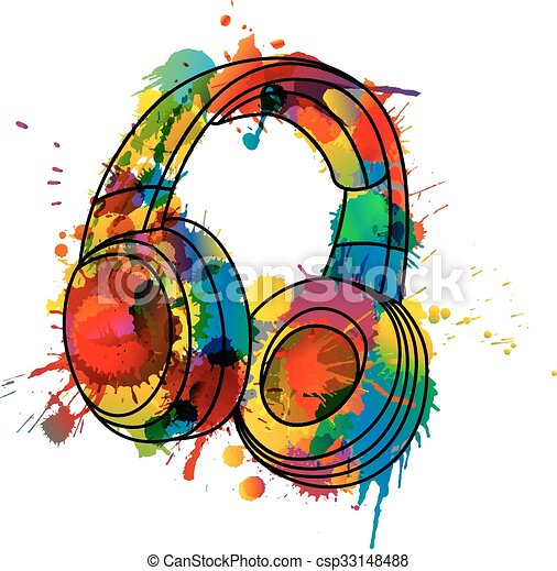 Detail Colorful Headphones Clipart Nomer 5