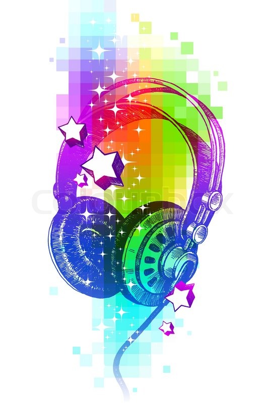 Detail Colorful Headphones Clipart Nomer 8