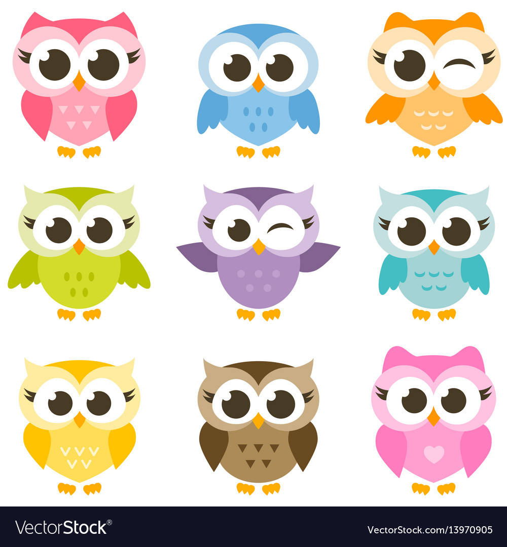Detail Colorful Owls Clipart Nomer 22