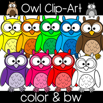 Detail Colorful Owls Clipart Nomer 34