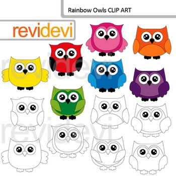 Detail Colorful Owls Clipart Nomer 40