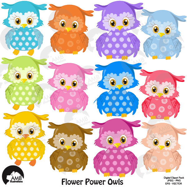 Detail Colorful Owls Clipart Nomer 44