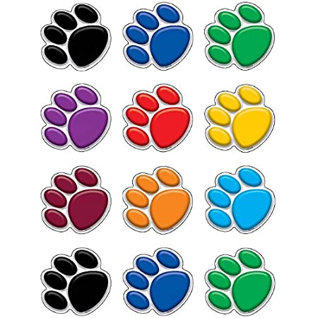 Detail Colorful Paw Print Clipart Nomer 3