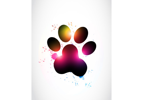 Detail Colorful Paw Print Clipart Nomer 26