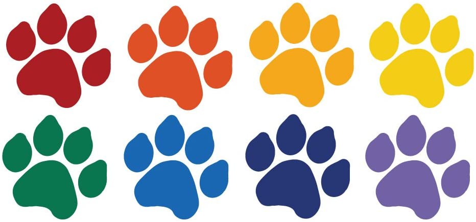 Detail Colorful Paw Print Clipart Nomer 27