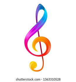 Download Colorful Single Music Notes Nomer 11