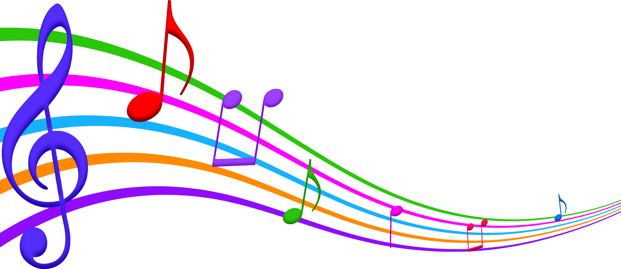 Detail Colorful Single Music Notes Nomer 25