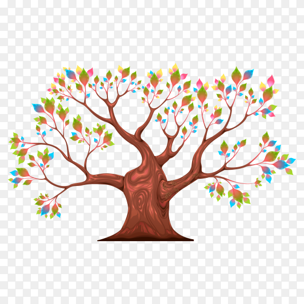 Detail Colorful Tree Png Nomer 9