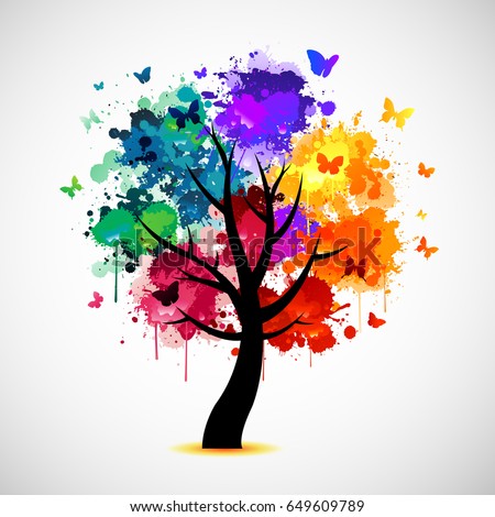 Detail Colorful Tree Png Nomer 24