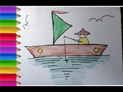 Detail Coloring Gambar Perahu Rakit Nomer 19