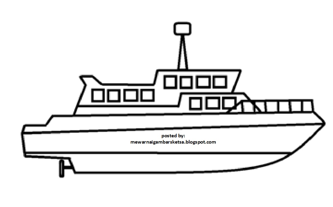 Detail Coloring Gambar Perahu Rakit Nomer 29
