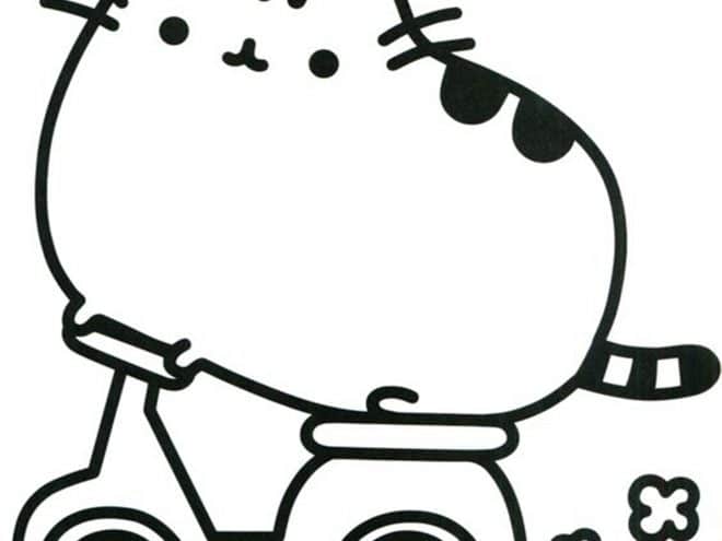 Detail Coloring Gambar Pusheen Nomer 53