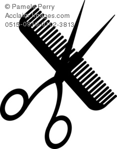 Detail Comb And Scissors Clipart Nomer 30