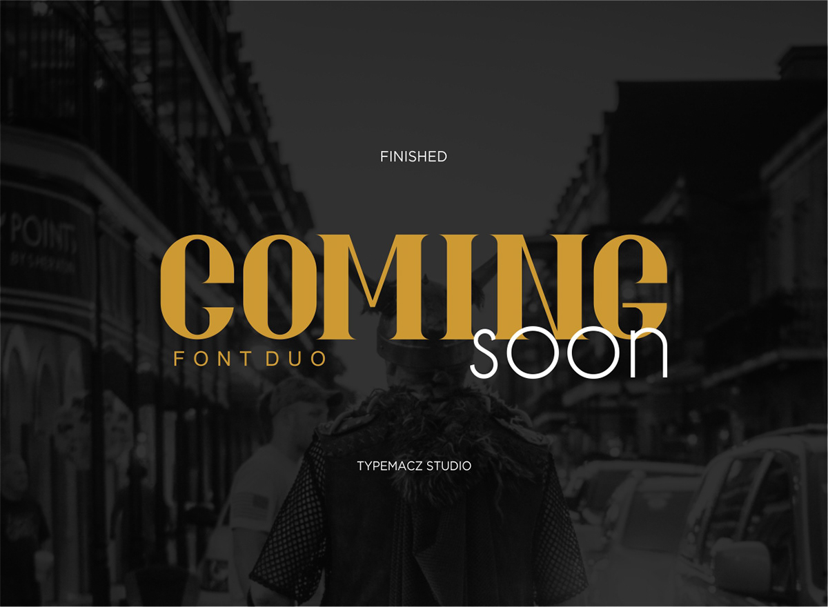 Detail Coming Soon Typography Nomer 39