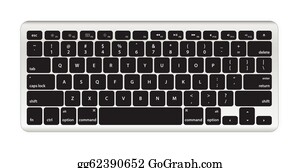 Detail Computer Keyboard Clipart Black And White Nomer 11