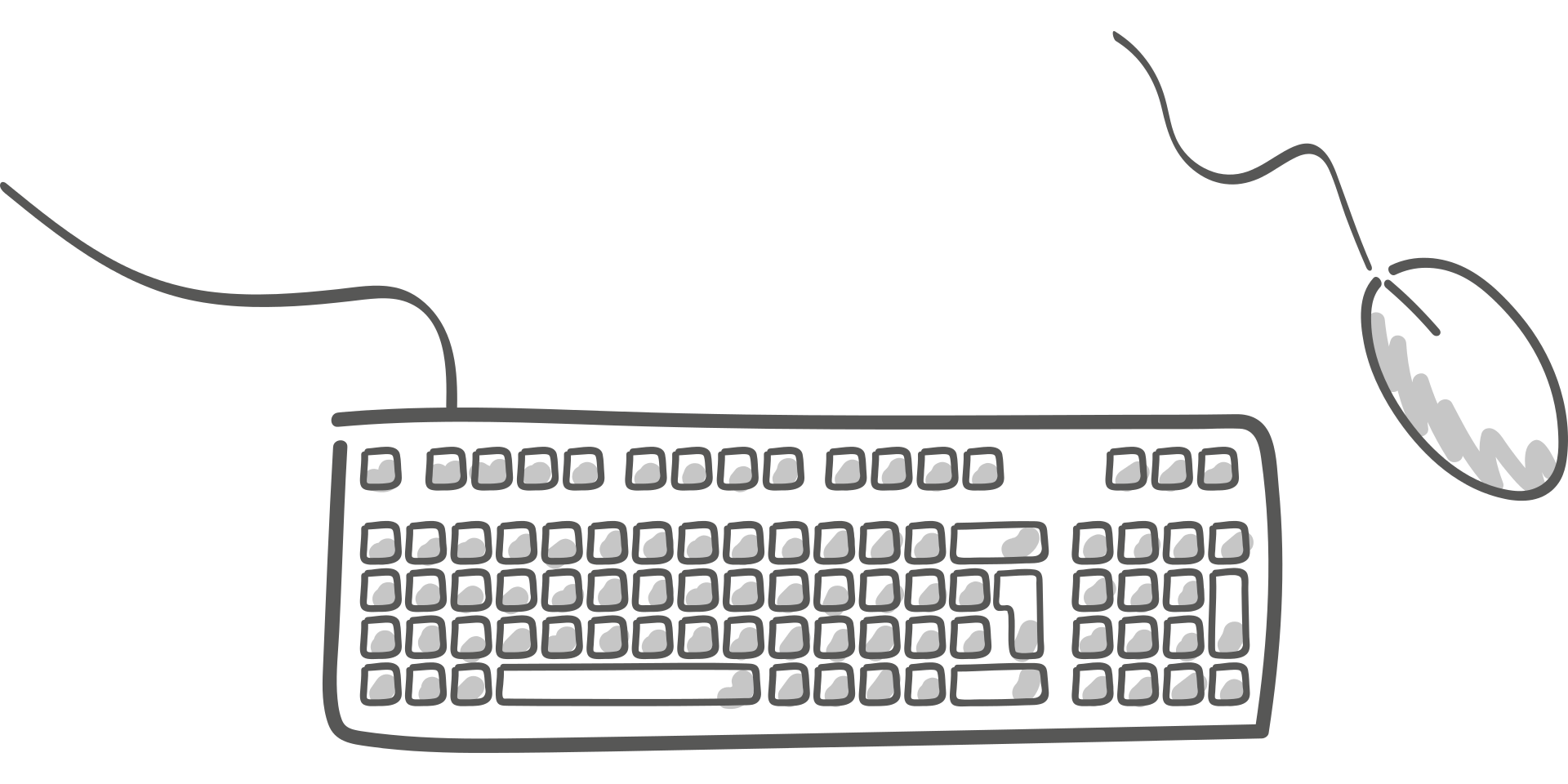 Detail Computer Keyboard Clipart Black And White Nomer 14