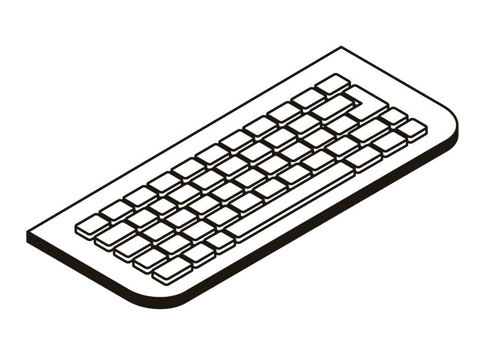 Detail Computer Keyboard Clipart Black And White Nomer 2