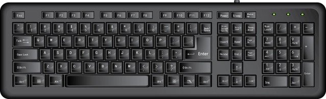 Detail Computer Keyboard Clipart Black And White Nomer 26